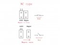 Window/Door Sensor Magnetic Reed Switch Wired Flush-Mounted NC RC33